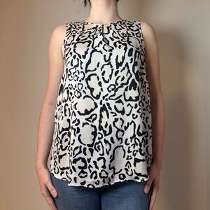 Leopard Print Sleeveless Top